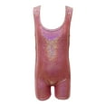 thumbnail image 4 of Girls Sequin Tank Bodysuit With Shorts Sleeveless Leotard Dance Gymnastics Performance Stretch Fit Activewear Clothes, 4 of 4
