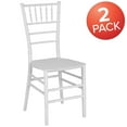 thumbnail image 4 of 2 Pk. HERCULES Series White Resin Stacking Chiavari Chair, 4 of 9