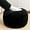 Black Pouf With Filler, variant on Pouf Ottoman Stuffed Footstool Floor Pouf Foot Rest 20x12 Inches Round Poof Seat Floor Bean Bag Chair Foldable Floor Chair Storage for Living Room Bedroom Black Stripe Pouf with Filler