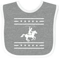 thumbnail image 3 of Inktastic Cowboy Silhouette Team Roping Rodeo Boys or Girls Baby Bib, 3 of 4