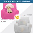 thumbnail image 4 of HELLHERO Soft 4 Pcs Recliner Cover for Pet, Polyester Spandex Washable Recliner Slipcovers for Living Room, Dog Pattern, 4 of 8