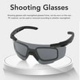 thumbnail image 3 of Gafas De Tiro, Patillas Ajustables, Montura De Gafas Para Miopía De PC Negra, Resistente A Los Impactos, Evita La Niebla, Protección Para Los Ojos, Gafas Militares Para Montar A, 3 of 7