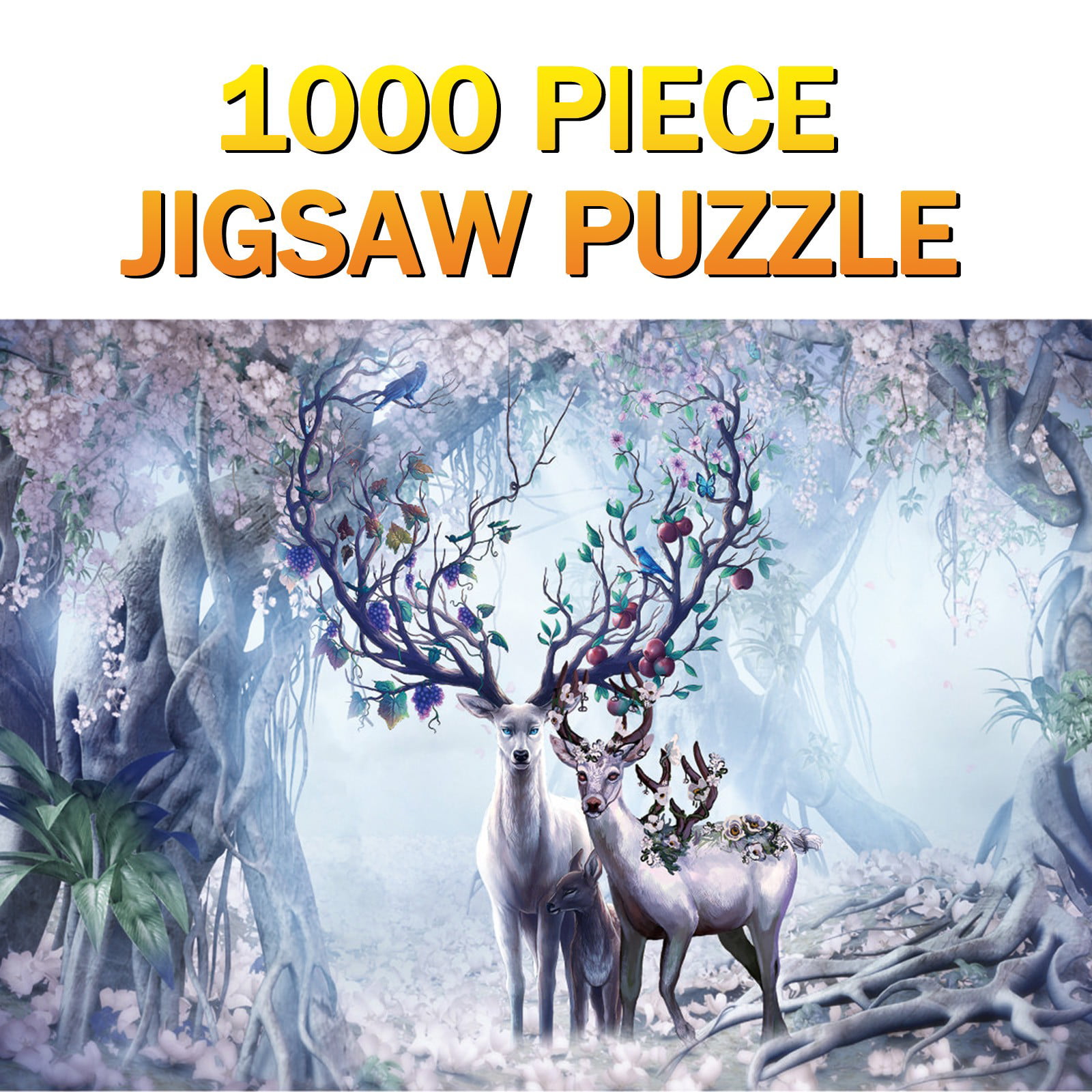 Jigsaw Puzzle 1000 Piece Adult Children Puzzles Elks Educational Toys Decoration 