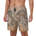 thumbnail image 2 of Haiem The World is Hemisphere Mens Swim Trunks with Compression Liner 2 in 1 Swimming Shorts Stretch Swimwear Quick Dry,Board Shorts-3X-Large, 2 of 9
