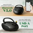 Simple Usb Adapter Tyler Generation TAU107 Generation Boombox with Bluetooth, CD, USB, AC ...