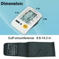 thumbnail image 3 of LotFancy Blood Pressure Monitor, Automatic Upper Arm BP Cuff Machine Kit, Digital BP Gauge, 3 of 10