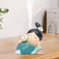 thumbnail image 1 of Estatua tradicional china para niñas, decoración de escritorio, de resina de mesa para el hogar, para ventana, boda, inauguración de la 6x4x7cm Colco Figuritas de niña de resina, 1 of 8