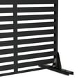 thumbnail image 3 of MAYEERTY 72"x47" Outdoor Privacy Screen with Stand Adams Metal Balcony Decorative Screen,Black, 3 of 7
