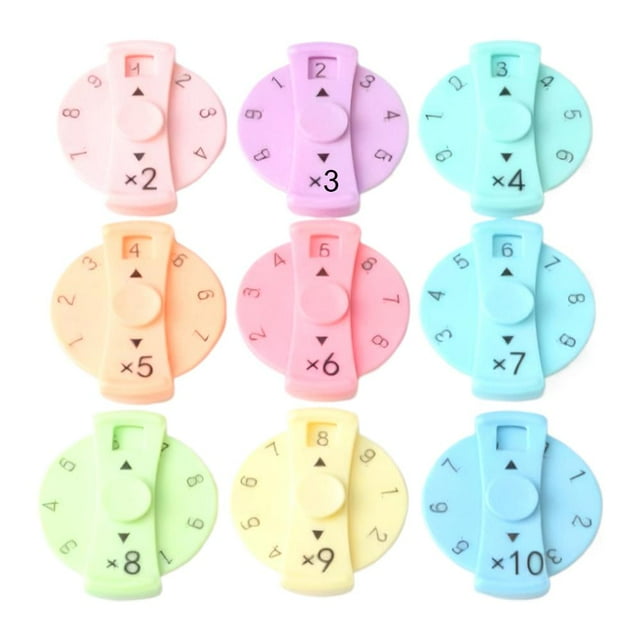9 Pcs Math Fidget Spinners,Addition and Subtraction Fidget Game for Classroom Homeschooling,Learn Multiplication and Division with The Math Spinners,Mathematics Game for Home Classroom Prizes