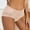 Beige, variant on Siminsem Cheeky Panties for Women Lace Underwear Low Rise Seamless Breathable Scalloped Lace Trim Brazilian Cut Panties Ladies Soft Cotton Liner Multipack, Black,L