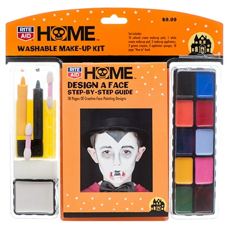 New 370890  Hh Make-Up Kit Washable W / Guide (22-Pack) Halloween Cheap Wholesale Discount Bulk Seasonal Halloween Christmas