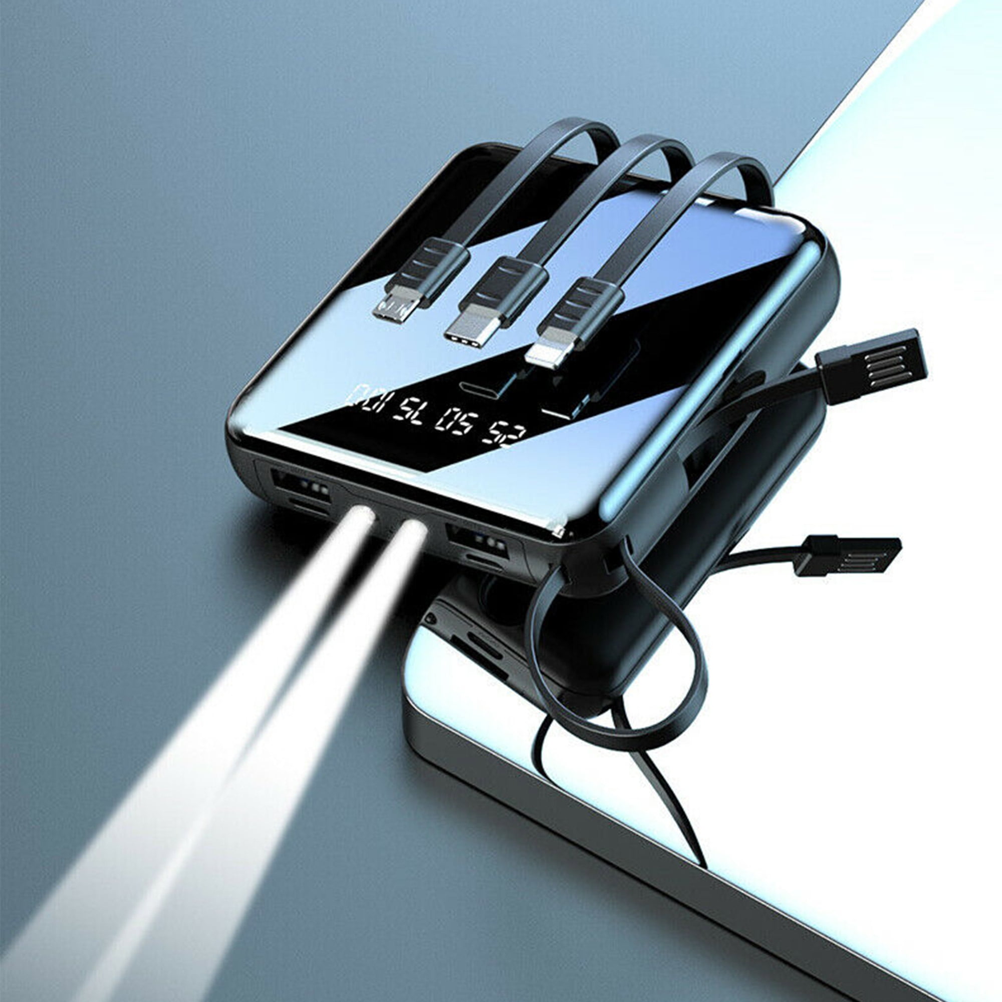 mini power bank with built in cable