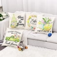 thumbnail image 5 of Easter Pillow Covers 18x18 Set of 4, Happy Easter Bunny Egg Gnomes Flower Truck Throw Pillow Covers, Easter Decorative Throw Pillows Spring Easter Basket Stuffers Decor for Indoor Outdoor Home Decor, 5 of 6