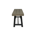 thumbnail image 6 of Tcbosik Outdoor Backless Bench, Wood Seat for Patio, Garden, Porch, Backyard, Grey & Black, 6 of 9