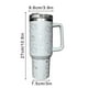 thumbnail image 2 of Stanley Quencher FlowState - Vaso de acero inoxidable aislado al vacío, con tapa y popote, vaso para agua, té helado o café, licuado y más B/40oz, 2 of 2