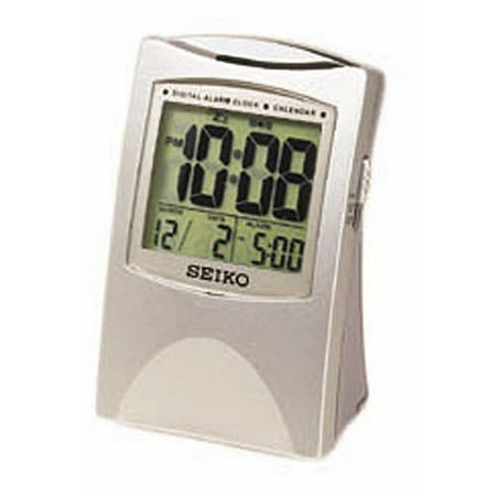Seiko Silver Get Up; Glow Alarm Clock