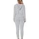thumbnail image 4 of ICHUANYI Clearance 2PC Fashion Woman Round Neck Solid Long Sleeve Blouse +Loose Pants Sets(Gray, L) ICHUANYI WER2023081117505, 4 of 5