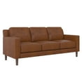 thumbnail image 4 of DHP Bryanna 3 Seater Sofa , Camel Faux Leather, 4 of 15