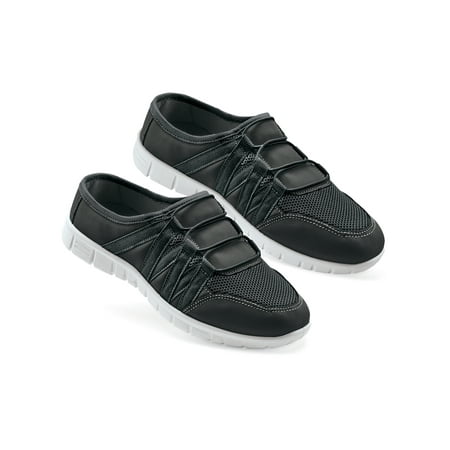 

Collections Etc Slip-On Comfort Sneakers with Flexible Skid-Resistant Soles