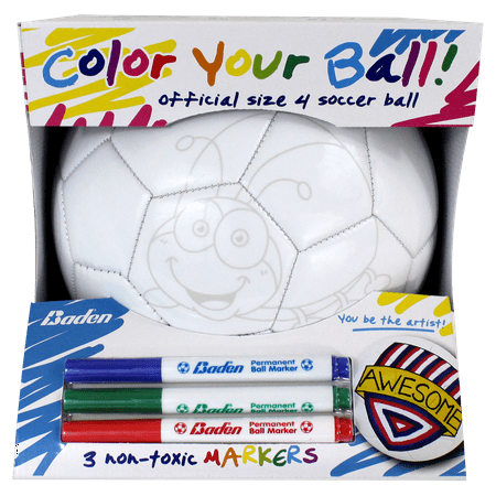 Baden Sports Color Your Own Soccer Ball  Size 4