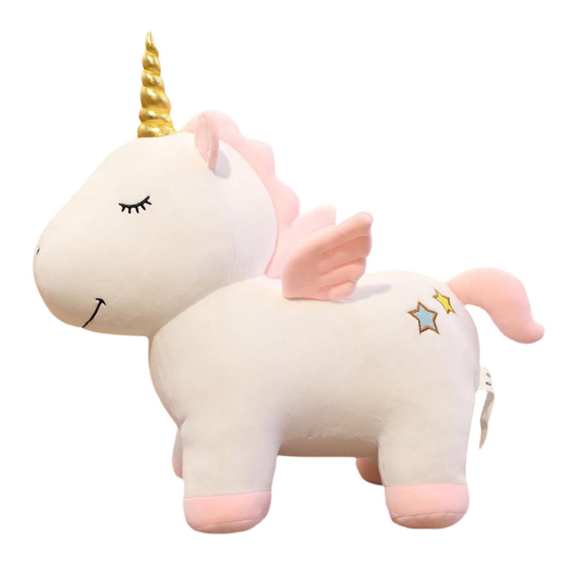 plush toy stuffed doll cartoon animal Unicorn head sleep rest pilow cushion gift 
