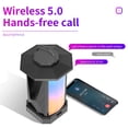 thumbnail image 4 of 50W RGB Light Wireless Bluetooth Subwoofer with Power Bank Reverse Charging, 3 Sound Effect, TW 100+ Link (TF Card/U Disk Aux), Portable RGB Light Speaker, 4 of 6