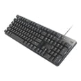 thumbnail image 3 of Logitech K845 Mechanical Illuminated Keyboard,Mechanical Switches, Strong Adjustable Tilt Legs, Full Size, Aluminum Top Case, 104 Keys, USB Corded, Windows (TTC Blue Switches), 3 of 17