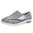 thumbnail image 2 of XIHAHA hombres mujeres ortopédicas pies anchos zapatos hinchados zapato para caminar pulgar Eversion ajuste suave cómodo zapatos para diabéticos, 2 of 5