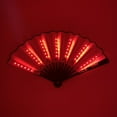 thumbnail image 2 of Led Light Handheld Fan Luminous Fan Led Light Foldable 8 Inch Handheld Fan Glowing Strong Hinge Portable Rechargeable, 2 of 8