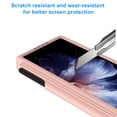 thumbnail image 5 of Dteck for Samsung Galaxy Z Fold 6 Case with S Pen Slot & Hinge Protection Tempered Glass Screen Protector Full-Body Military Drop Phone Case for Z Fold 6 Case with Kickstand & Belt Clip,Rosegold, 5 of 7