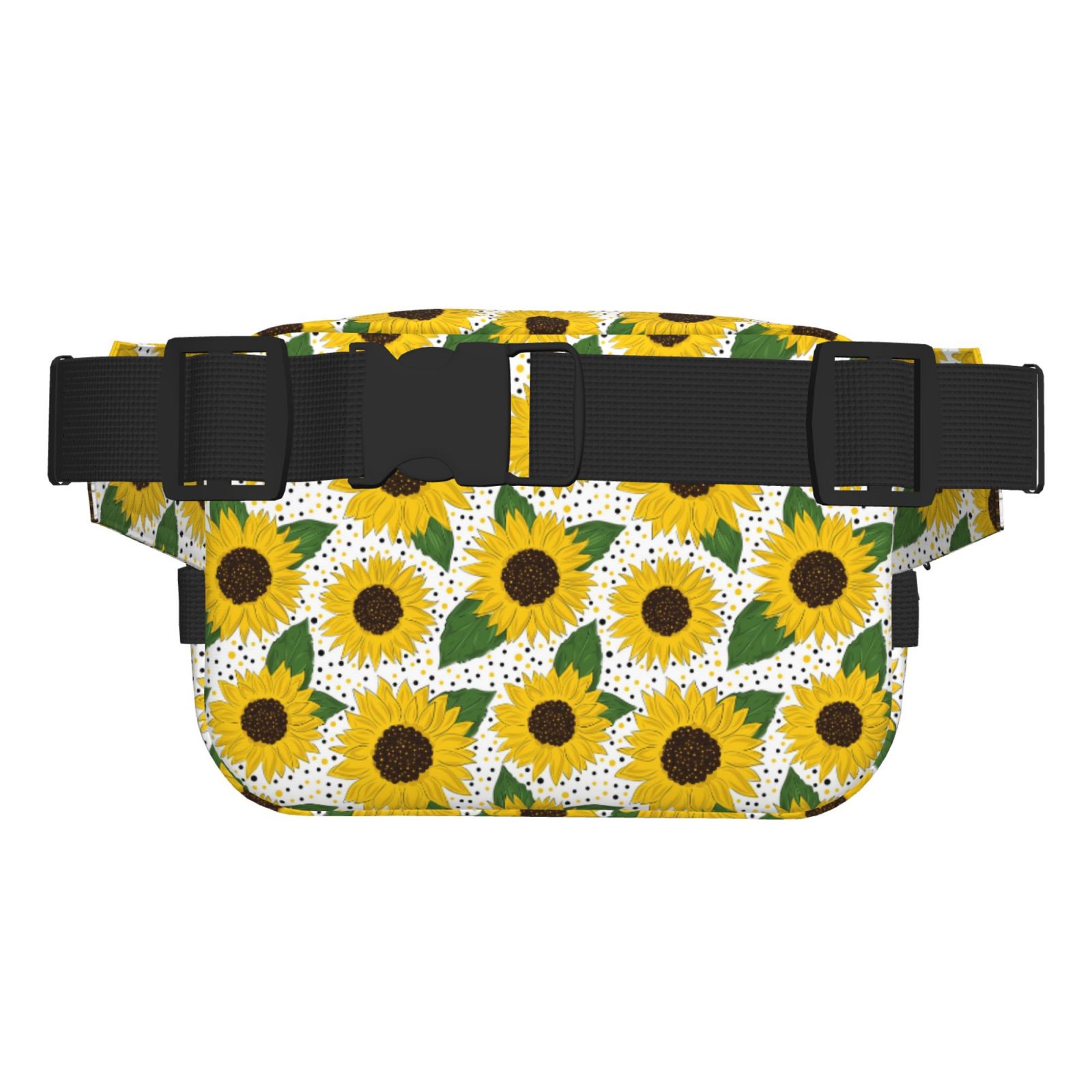 Hirioo Sunflowers for Double Layer Waist Bag Adjustable Fanny Pack For Travel Running Hiking
