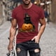 thumbnail image 1 of Blusas y camisas de manga corta y cuello redondo para hombre. Blusas/camisetas de manga corta con cuello redondo y estampado de Halloween para hombre. Blusa para hombre., 1 of 5