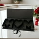 thumbnail image 4 of Caja de flores vacía con forma de letra, caja de regalo rellenable, cartón decorativo floral Negro, 4 of 9
