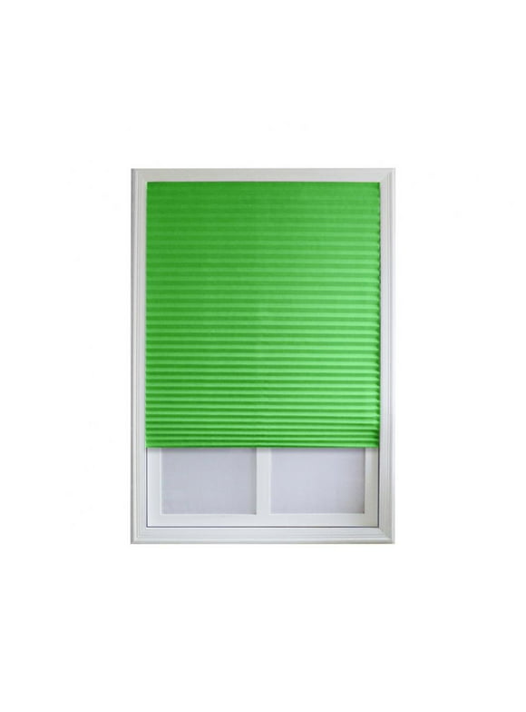 Blackout Window Shadow Blinds Tier Curtain for Bedroom Bathroom Kitchen Window Shades，Green, Velcro is sewn