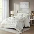 thumbnail image 2 of Gracie Mills Gertrude Medallion Chenille 3-Piece Duvet Cover Set - GRACE-13391, 2 of 5
