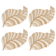 thumbnail image 1 of 4pcs estera de aislamiento de flor de Phoenix estera de decoración de comedor - oro Adepaton CPB-DE-LYY1838-2, 1 of 5