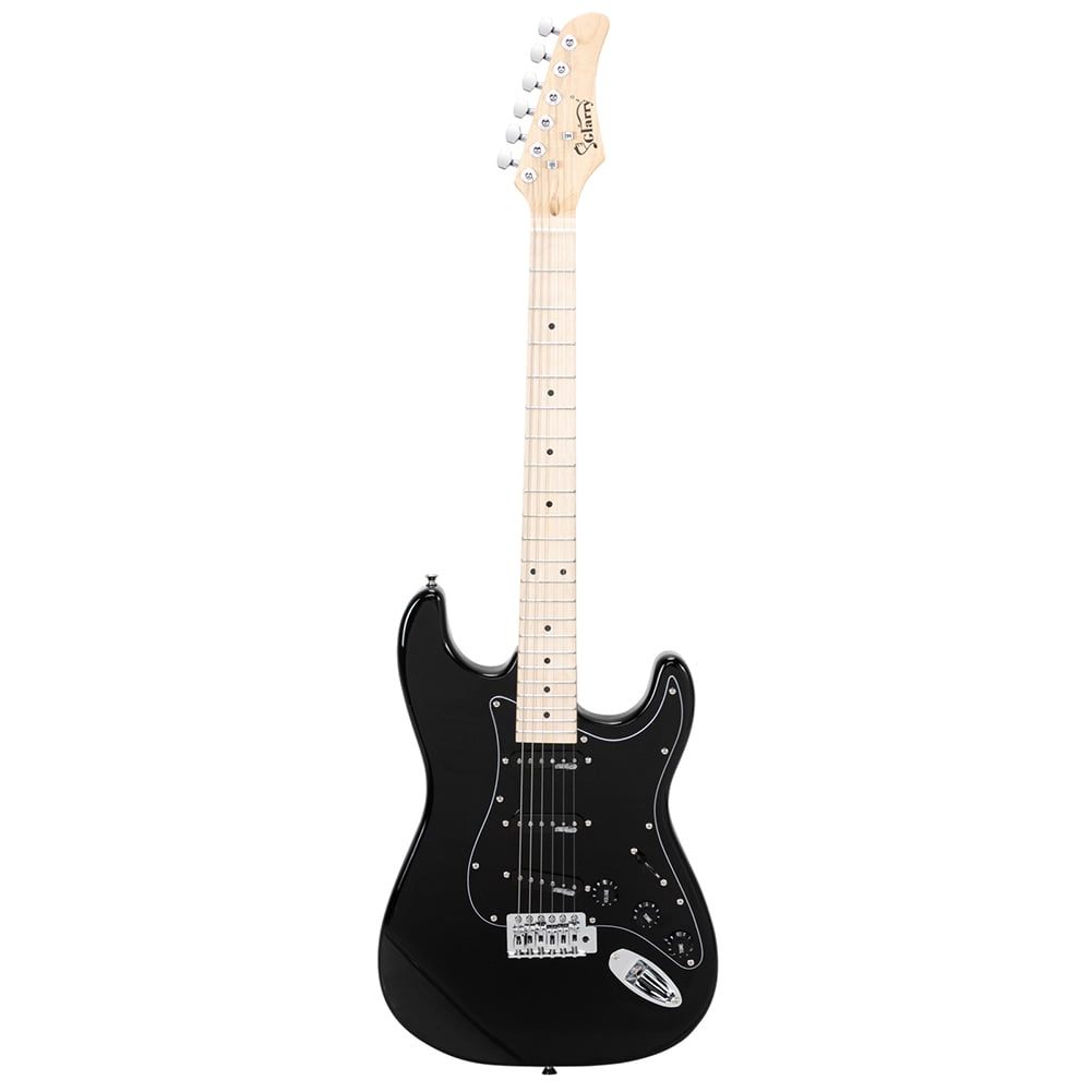 Kepooman Electric Guitar Beginner Kit Full Size Guitar and Amp Bundle Starter Set, Canadian Maple Fingerboards, Bone Nut Black