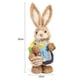 thumbnail image 5 of Adorno de conejo de paja Conejito de pie de 12 pulgadas con zanahoria para estilo Pascua (C) Hugtrwg Para estrenar, 5 of 7