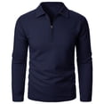 thumbnail image 3 of XIYON Mens Golf Shirt Men's Fashion Casual Pullover With Ribbing Edge Comfortable Classic Golf Shirts For Men, 3 of 5