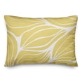 thumbnail image 2 of Creative Products Yellow Modern Leaf Lines 14x20 Indoor / Outdoor Pillow, 2 of 3