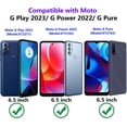 thumbnail image 2 of for Motorola Moto G Play 2023 Case G Power 2022 Case Gift Militay Grade Drop Protective Cover Shockproof Case for Moto G Play 2023 G Pure Phone Case for Women Men Boy Girl (Black+Black), 2 of 17
