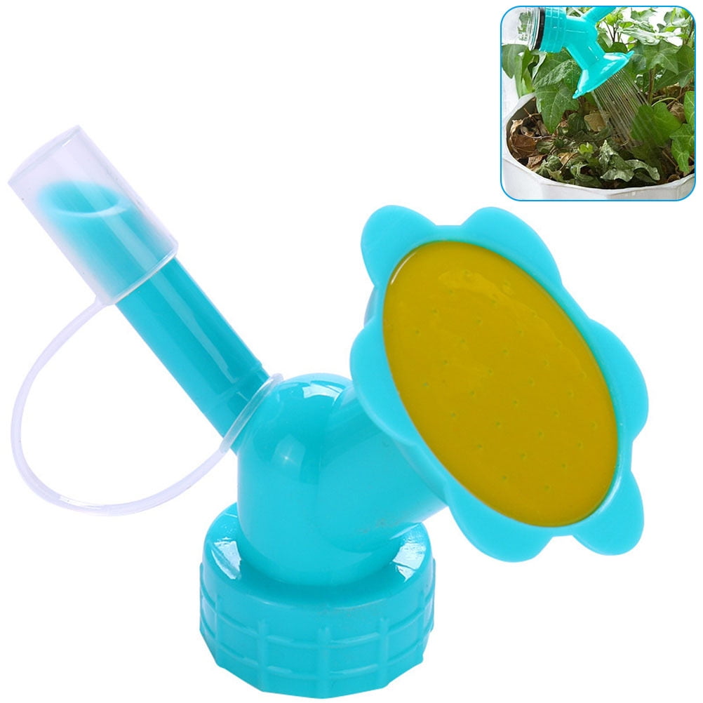 1PC 2In1 Plastic Nozzle For Flower Plant Waterer Bottle Watering Cans SprinkVVUS 