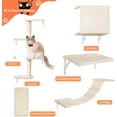 thumbnail image 5 of 5-in-1 Cat Wall Shelves for 16 Inch Drywall: Space-Saving Wall Mounted Cat Shelves with Climbing, Perch & Lounge, 5 of 6