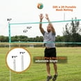 thumbnail image 4 of 20-ft Outdoor Volleyball and Badminton Set with Adjustable Steel Poles and Accessories by Hall of Games, 4 of 9