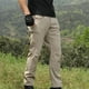 thumbnail image 4 of Pantalones largos para hombre, cintura elástica, informales, deportivos, multibolsillos, de poliéster., 4 of 9