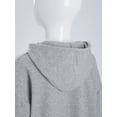 thumbnail image 6 of Haitryli Kids Girls Tracksuit Jogger Set Vest with Hooded Jacket and Pants Set 3 Piece Sweatsuits Jogging Suit Gray 9-10, 6 of 7