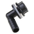 thumbnail image 4 of Pipe Fitting Plastic Water Tank Connector Elbow Adapter for Rain Barrels Aquariums Ponds or Small Water Tanks Black, 4 of 9