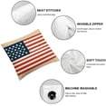 thumbnail image 6 of nygtbtfer Pillow American Flag Star Cushion Cover Statue of Liberty Throw Pillow Covers for Home Sofa Outdoor Decor White, 6 of 7
