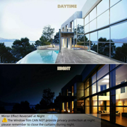 20×157 Silver One-Way Mirror Thermal Insulation Window Film for Home Use, Reflects UV Rays, Protects Privacy