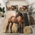 thumbnail image 2 of Castle Fairy Farm Horse 4pcs Bed Sheets for Boys Girls,Rustic Farmhouse Animal King Sheets,Vintage Cabin Cottage Super Cozy Sheet Set,Luxury Bedroom Decor, 2 of 7
